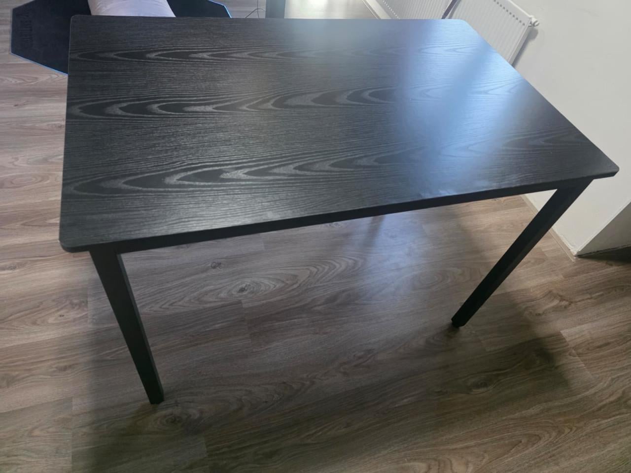 VASAGLE eettafel zwart 120 × 60 cm – goede staat