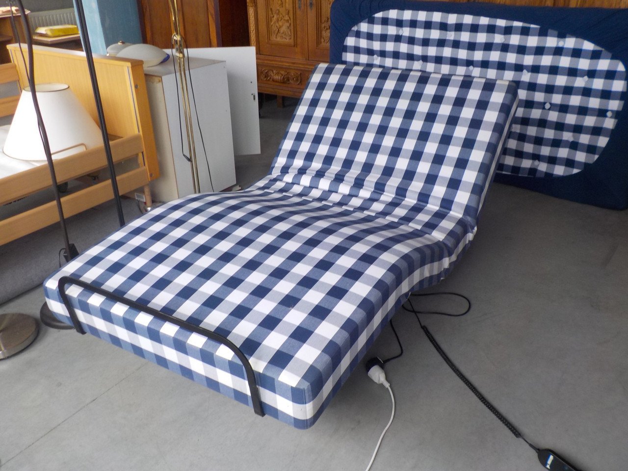 Elektrische HASTENS boxspring + matras + topper 210 x 105 cm