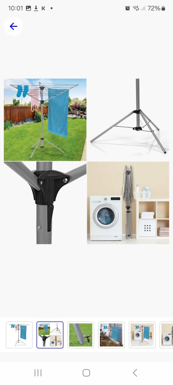 Droogmolen opvouwbaar met voet super handig voor op de camping