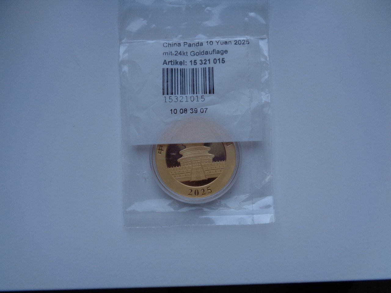 2025 Panda - Gold Edition, 30g (.999)