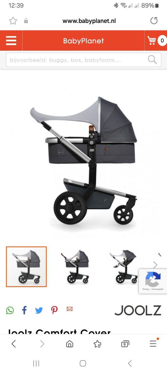 Zonnedoek voor joolz kinderwagen