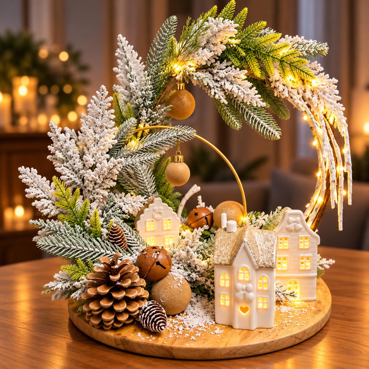 Diverse kerststukjes