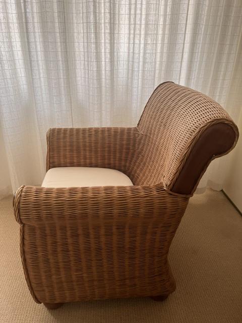 Rieten / rotan fauteuil