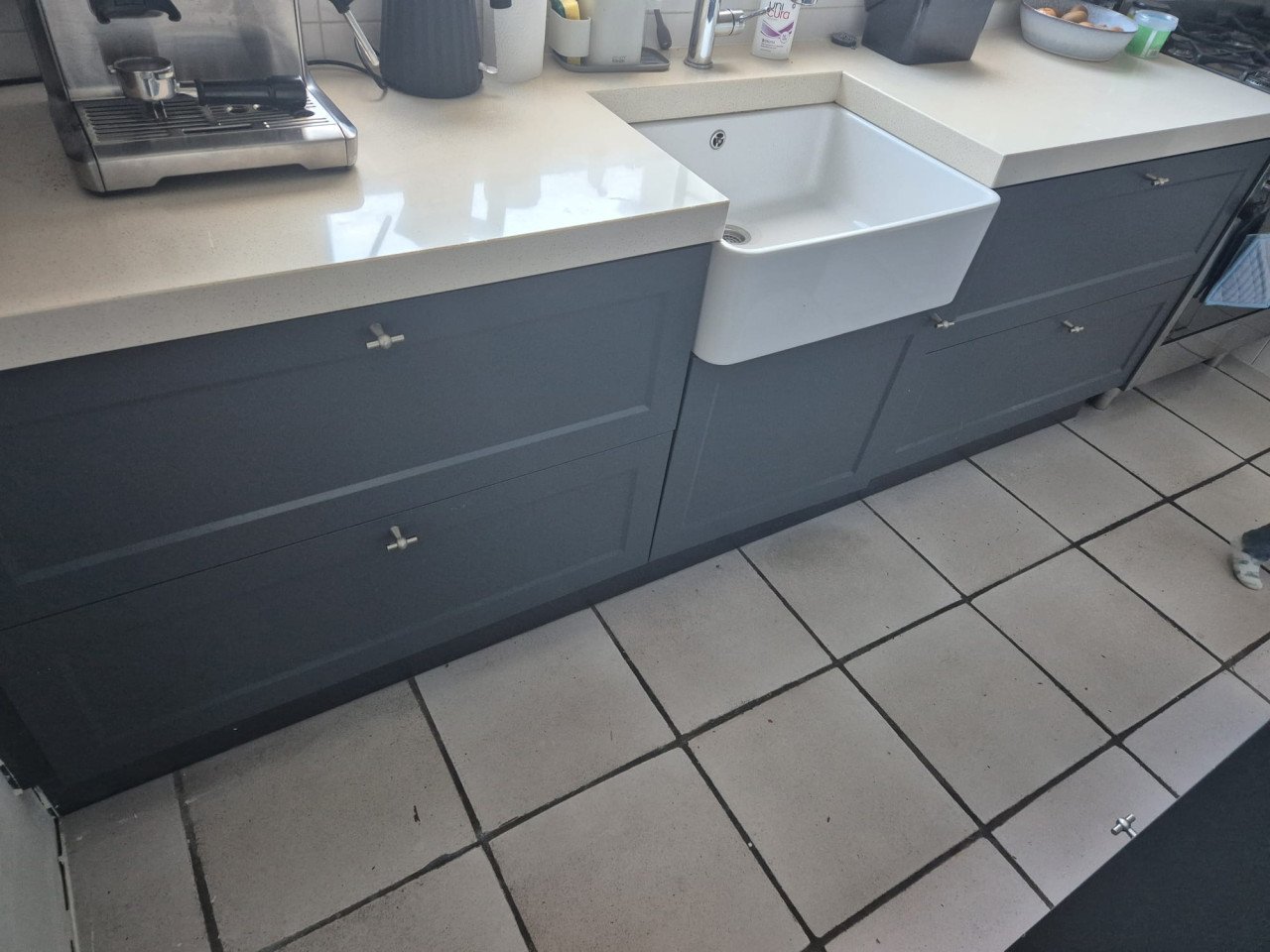 Landelijke grijze Bruynzeel keuken