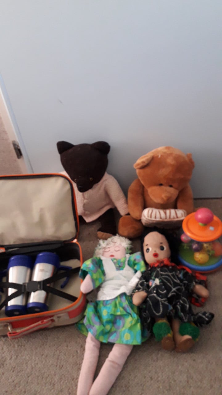 Partij speelgoed en knuffels