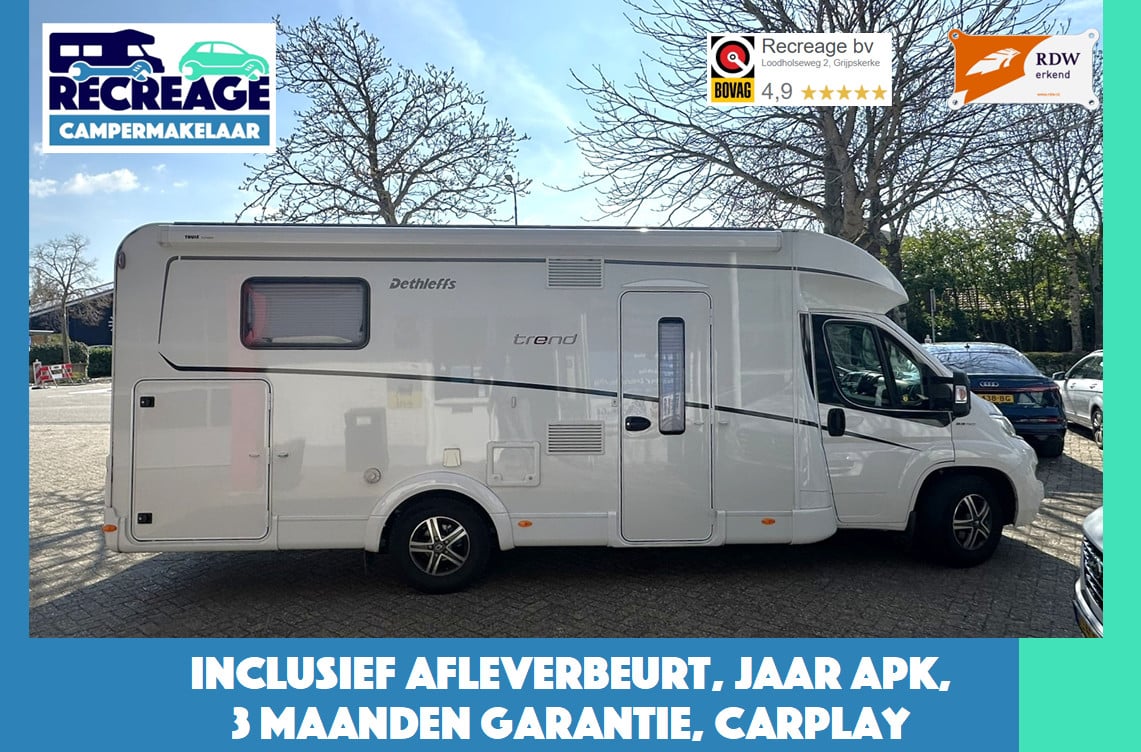 Als nieuwe Dethleffs Trend T7057 uit 2020 met slechts 19.000km en garantie