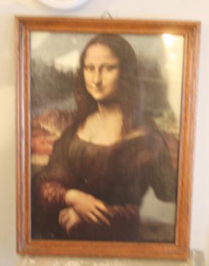 Fotolijstje met foto van mona  lisa
