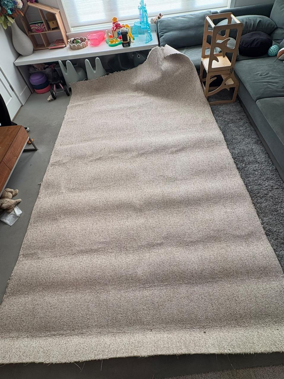 3x Ongebruikte Vloerbedekking - Tapijt Beige gemêleerd
