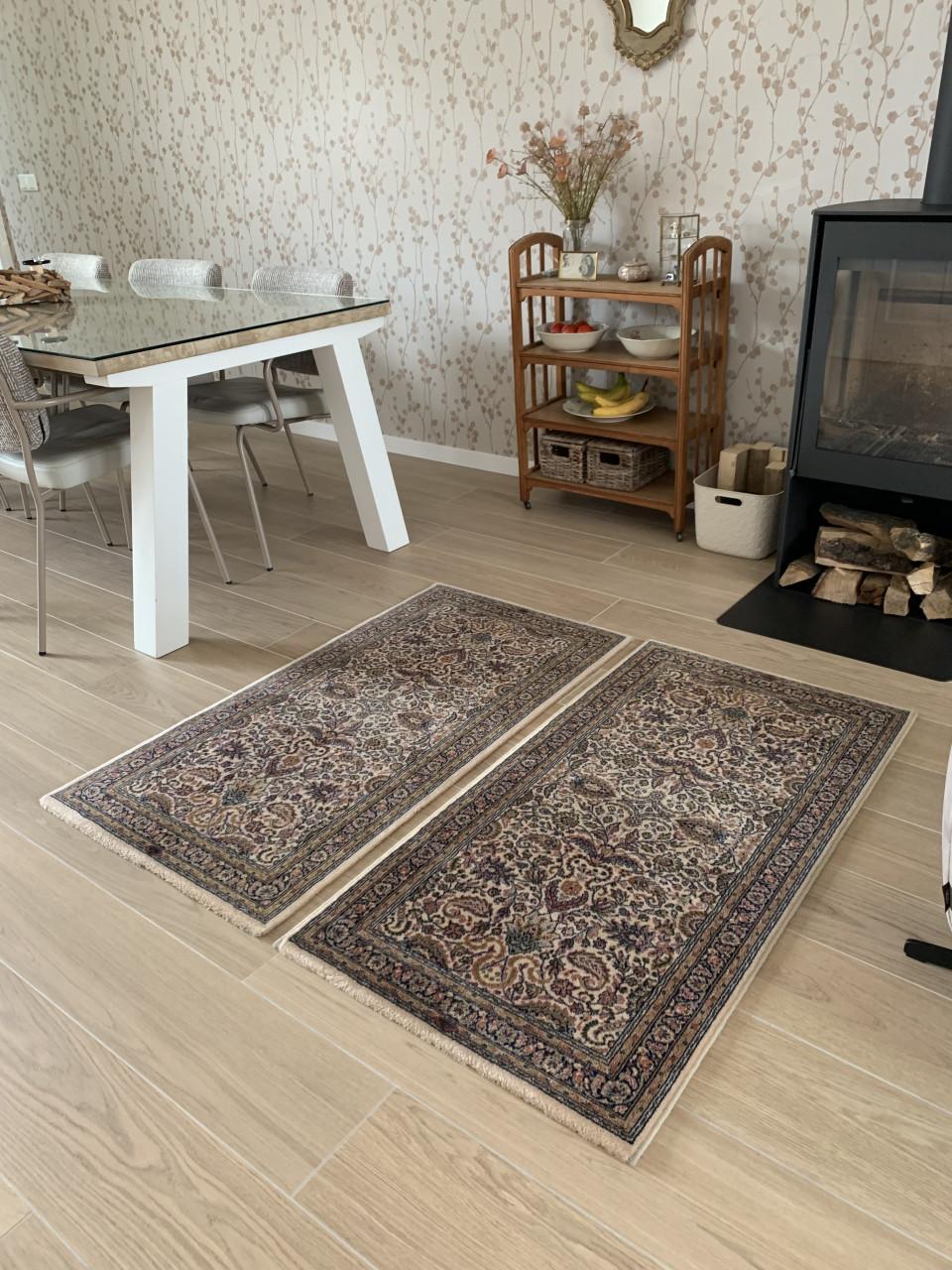 ✨Twee Schitterende Sfeervolle Vintage Vloerkleedjes in Nieuwstaat✨