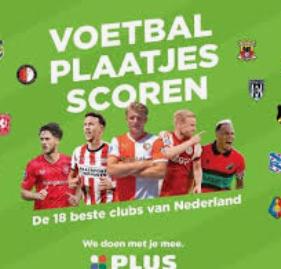 Voetbalplaatjes van de Plus