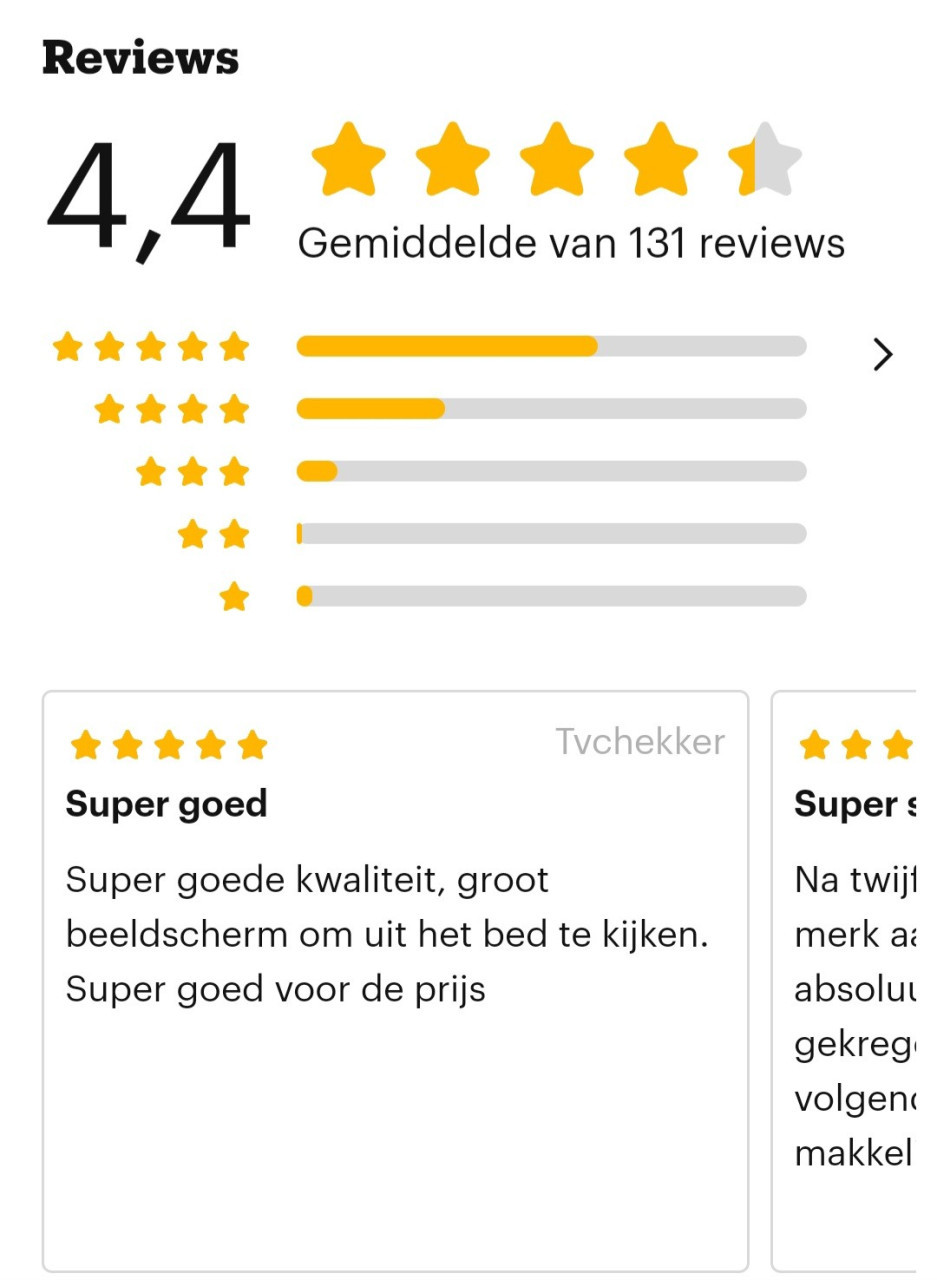 Super fijne HKC tv