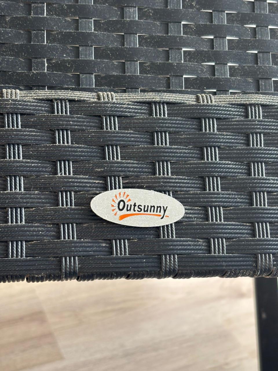 Outsunny 3-delige balkonmeubelset