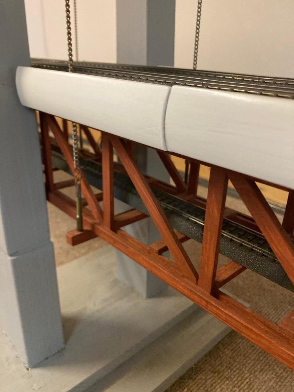 Hangbrug modelspoorbaan H0