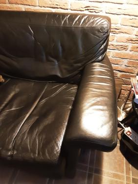 Gratis bank 2,5 zits zwart leer