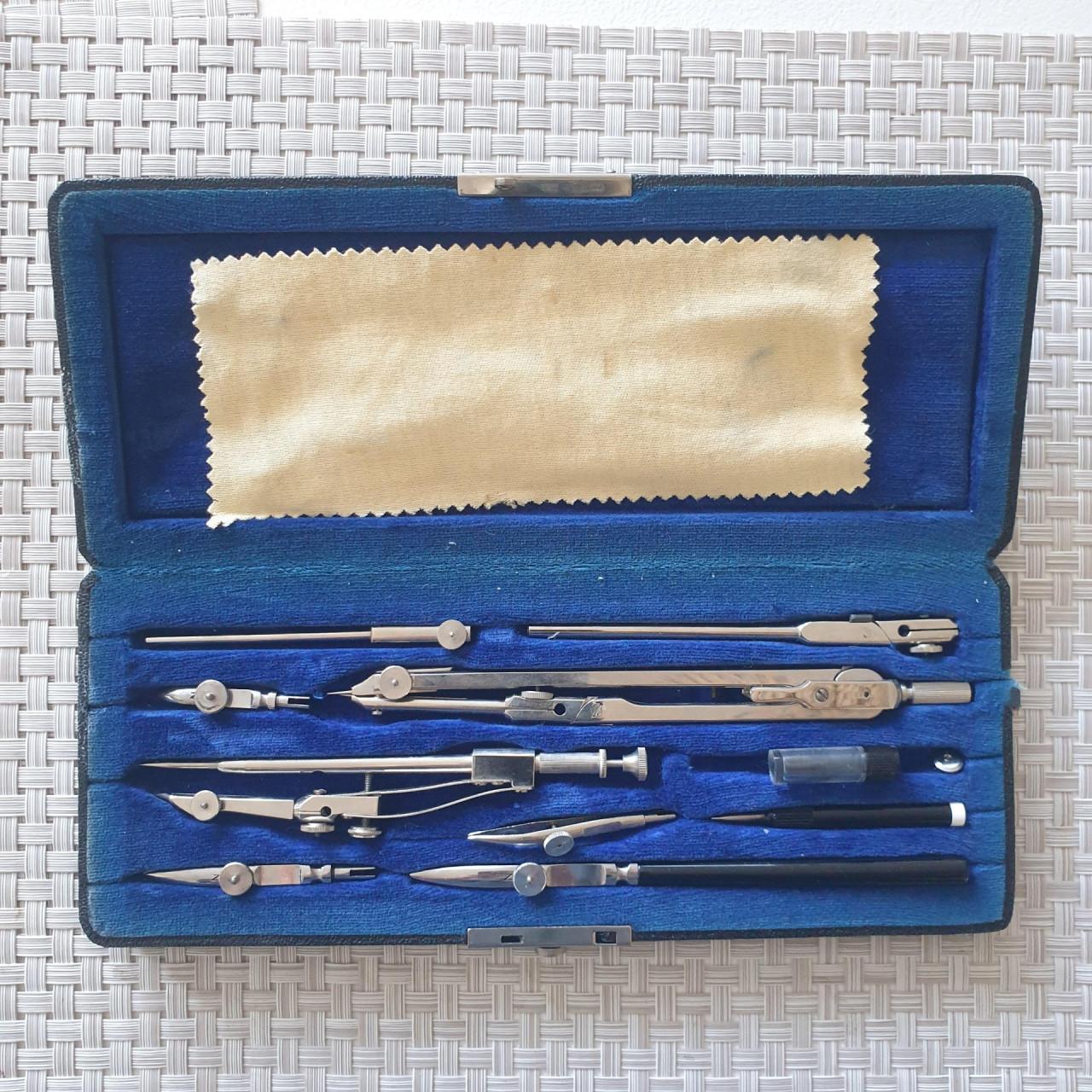 Vintage Ahrend Tekenset / passerset 842655 in org. doos