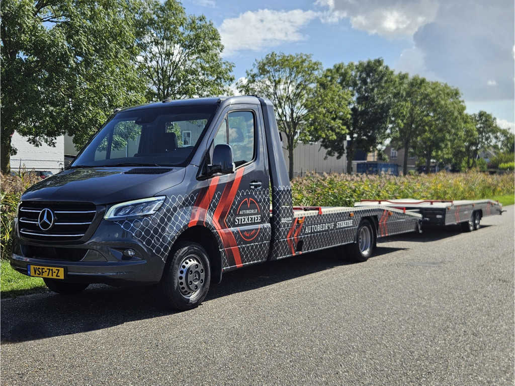 Mercedes-Benz Sprinter +aanhanger 519 cdi v6 autotransporter *combinatiepri
