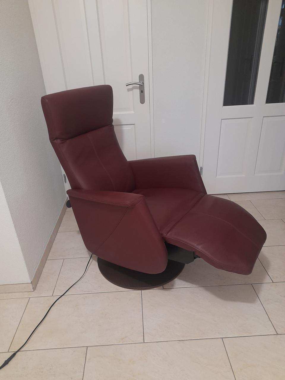 Prominent lederen Sta- op- stoel (in goede nette staat )