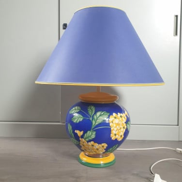 Grote mooie tafel/vloer lamp keramiek hoog 68 cm