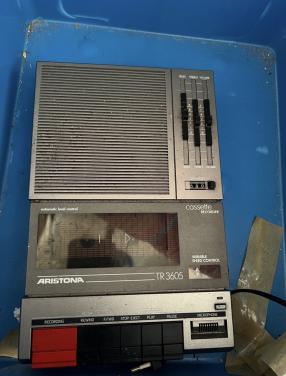 Vinage Ariston TR3605 banden recorder radio cassettespeler