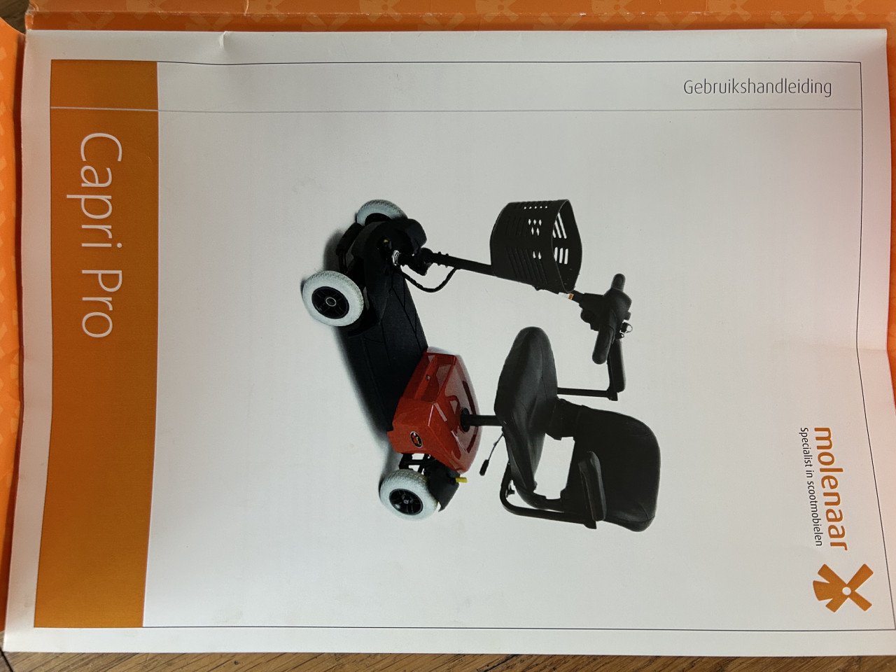 Demontabele scootmobiel Pride Capri pro 3-wiel