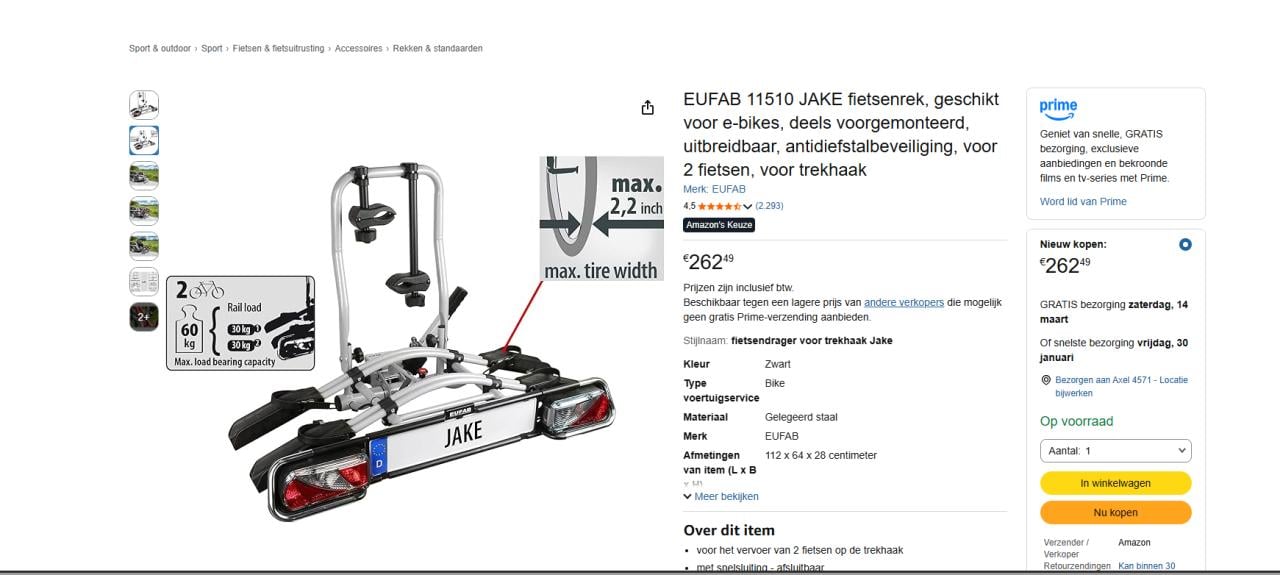 Fietsendrager (elektrische fietsen)