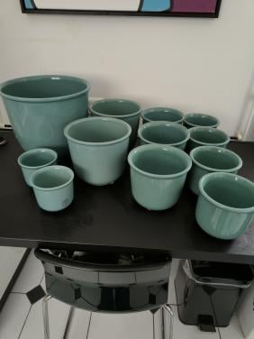 Bloempotten Puntgaaf (alles in 1 koop)