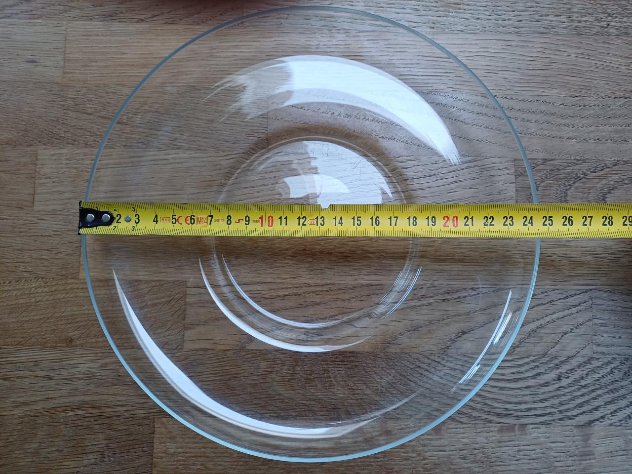 Glazen KOP + SCHOTEL: leuk met kerstdecoratie op TAFEL
