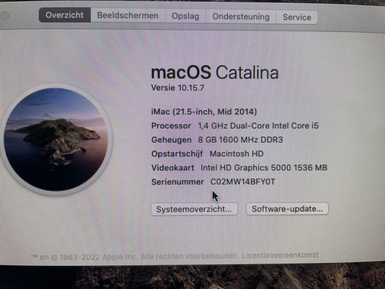 IMac (mid 14) 21,5 inch in zeer goede staat