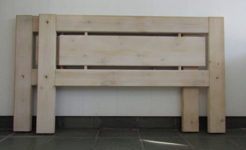Life time bedbank 200x90cm white wash.