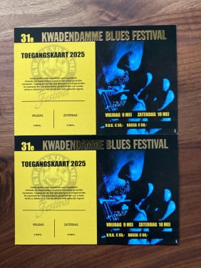 Weekendkaarten Bluesfestival Kwadendamme