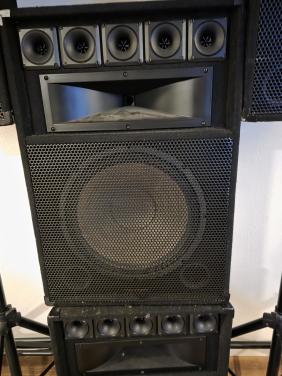 4x König PA-SP150 250W Zwart luidspreker