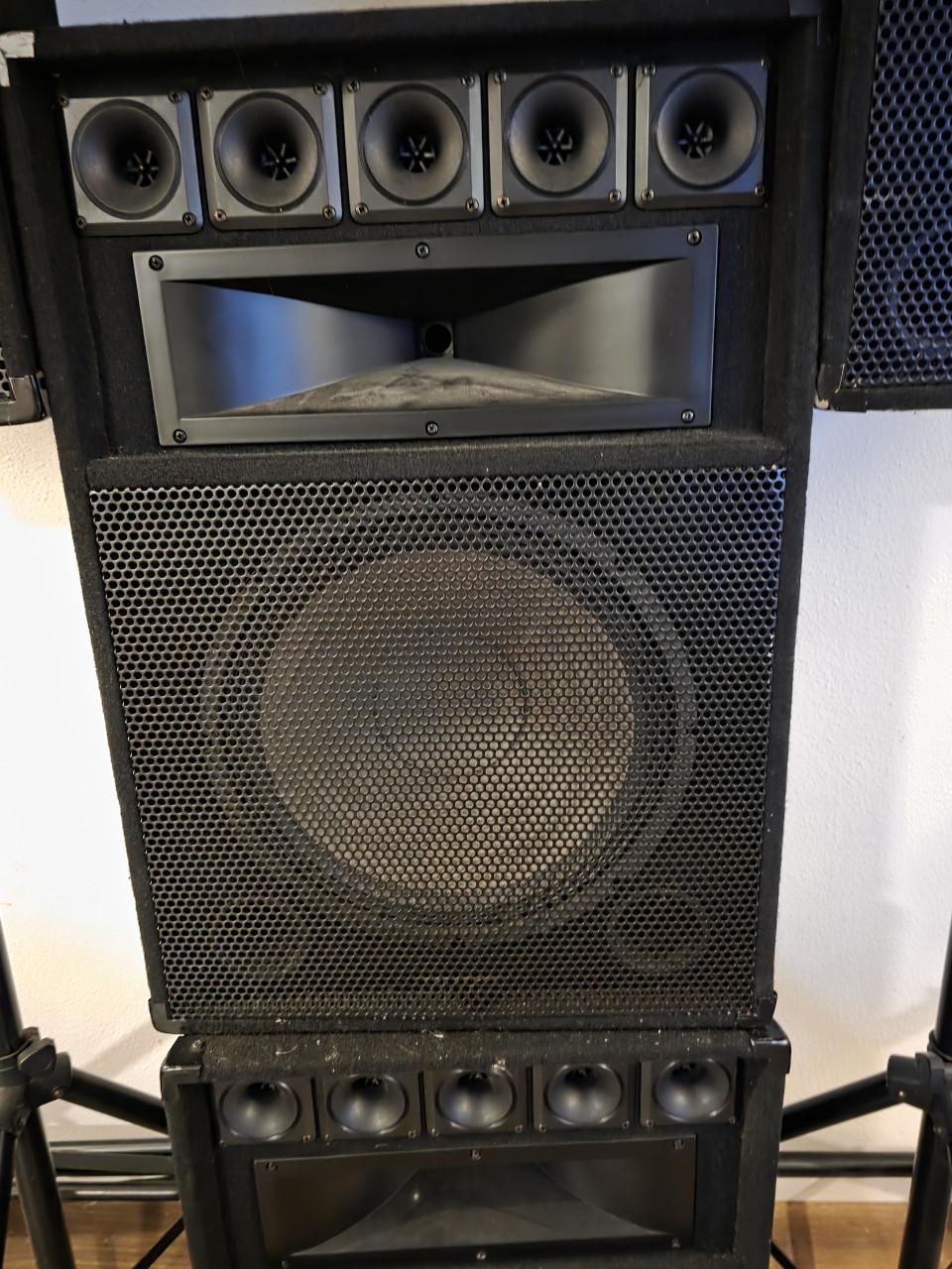 4x König PA-SP150 250W Zwart luidspreker