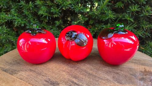 🍎🍓🍅 Mooi Fruit, gemaakt uit dik glas. Puntgaaf.