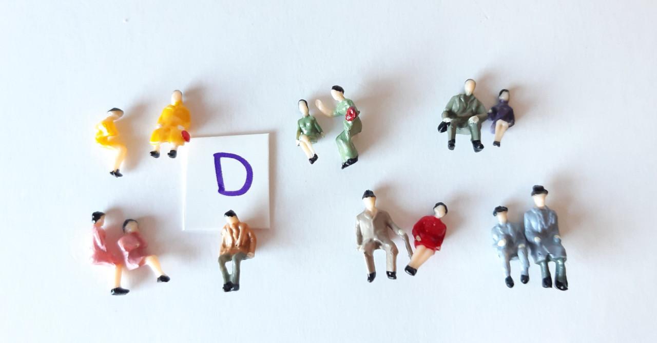 H0 Passagiers / Zittende Figuren / Poppetjes