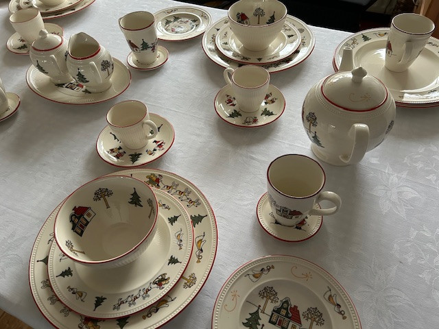 Wedgwood Windsor Christmas kerst servies.