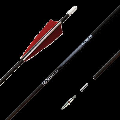 ARROW CARBON PENTHALON BANDIT 700 / FEATHERS / NOCK / INSERT / POINT 12/PK