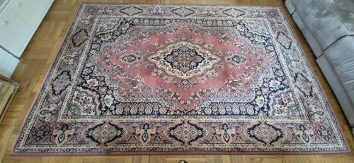 Vintage vloerkleed oudroze