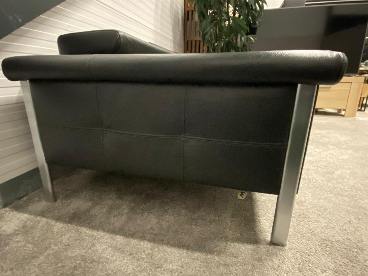 GRATIS LEVERING HEEL NL Antraciet Leer Bankstel 3 + 2,5 Zits