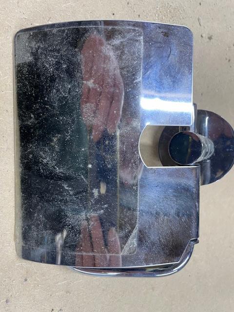 Chromen toiletrol houder