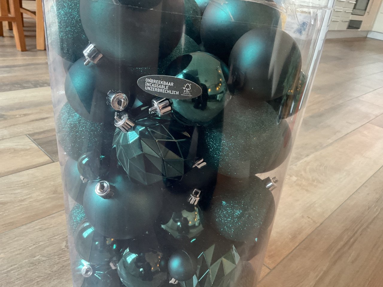 Onbreekbare groene kerstballen ca. 100 st. (Intratuin) nieuw