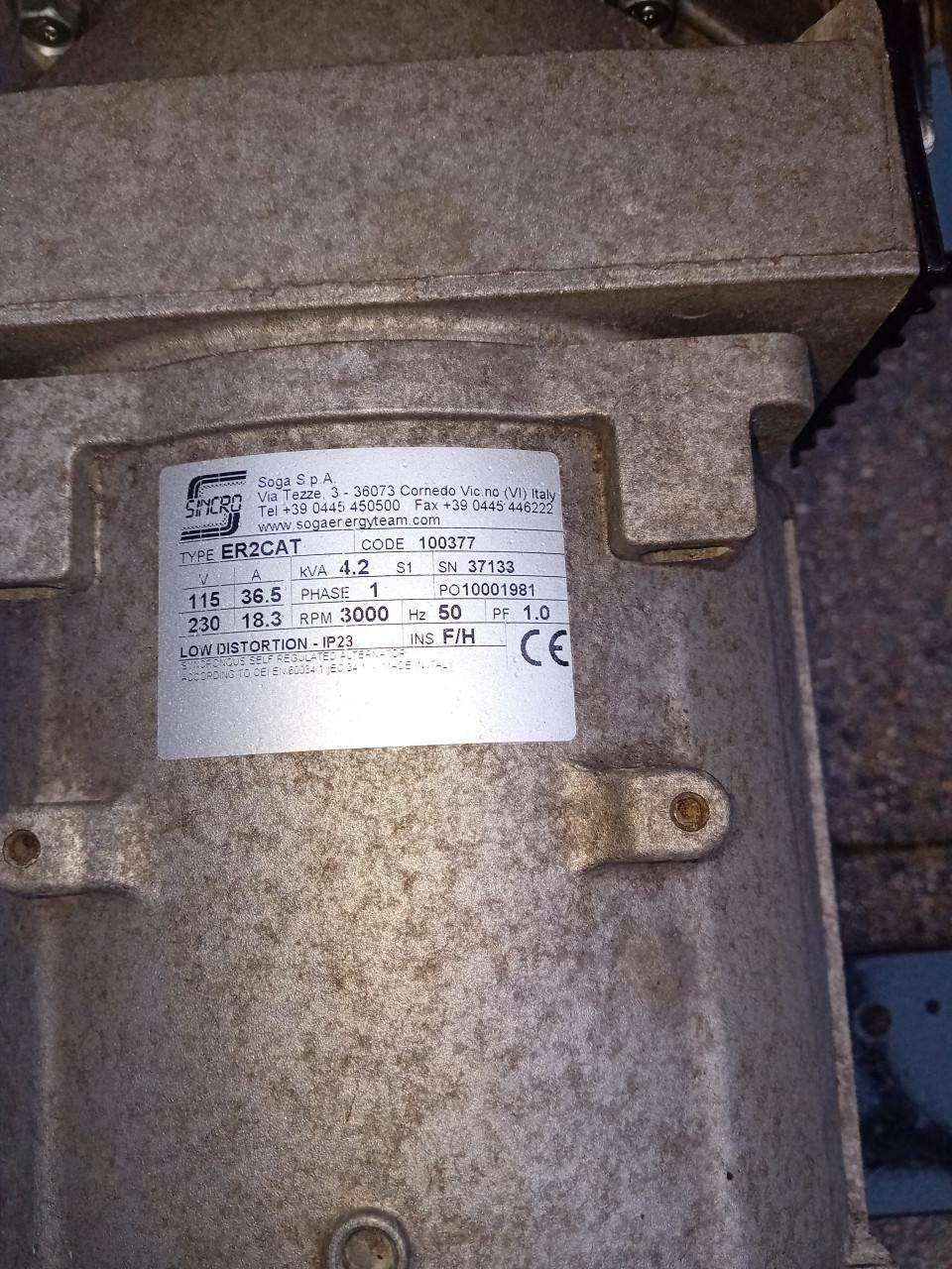 Te koop Honda aggregaat 4.2 kva