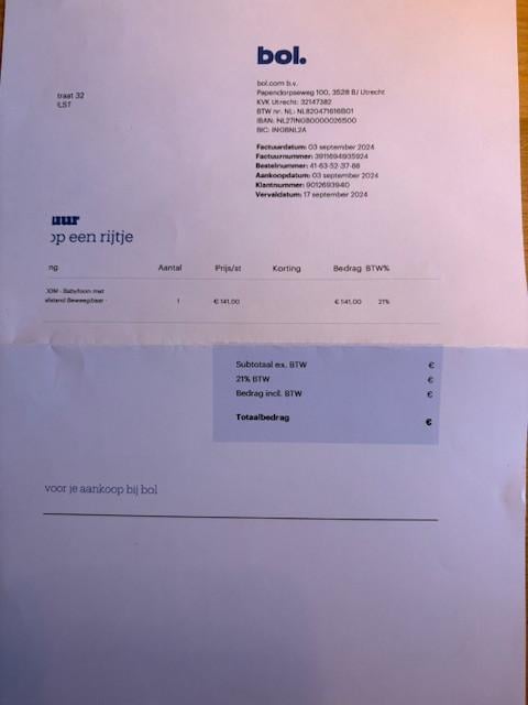 Video babyfoon monitor met kleurenscherm