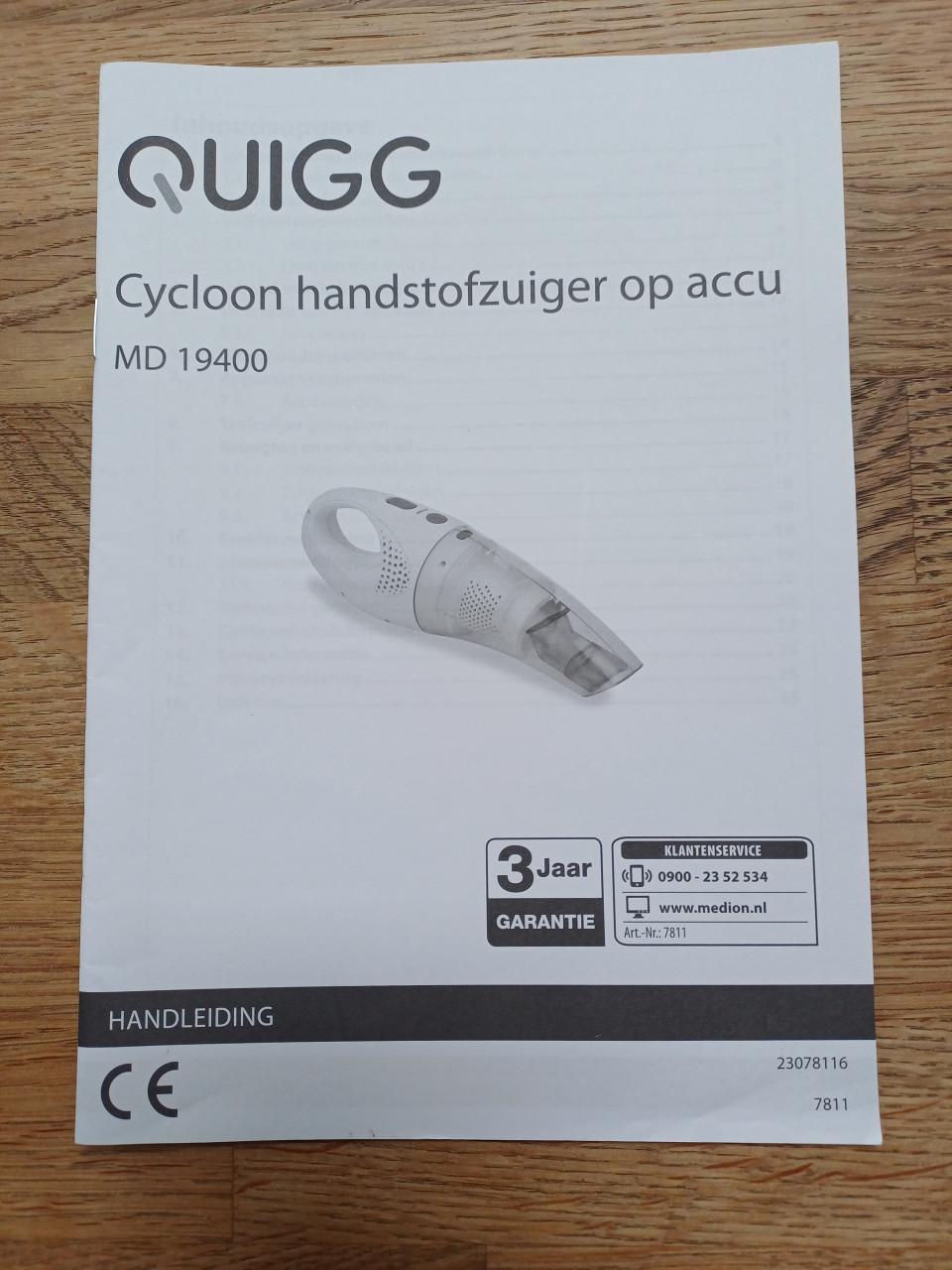 Als NIEUW: kruimeldief / handstofzuiger op accu