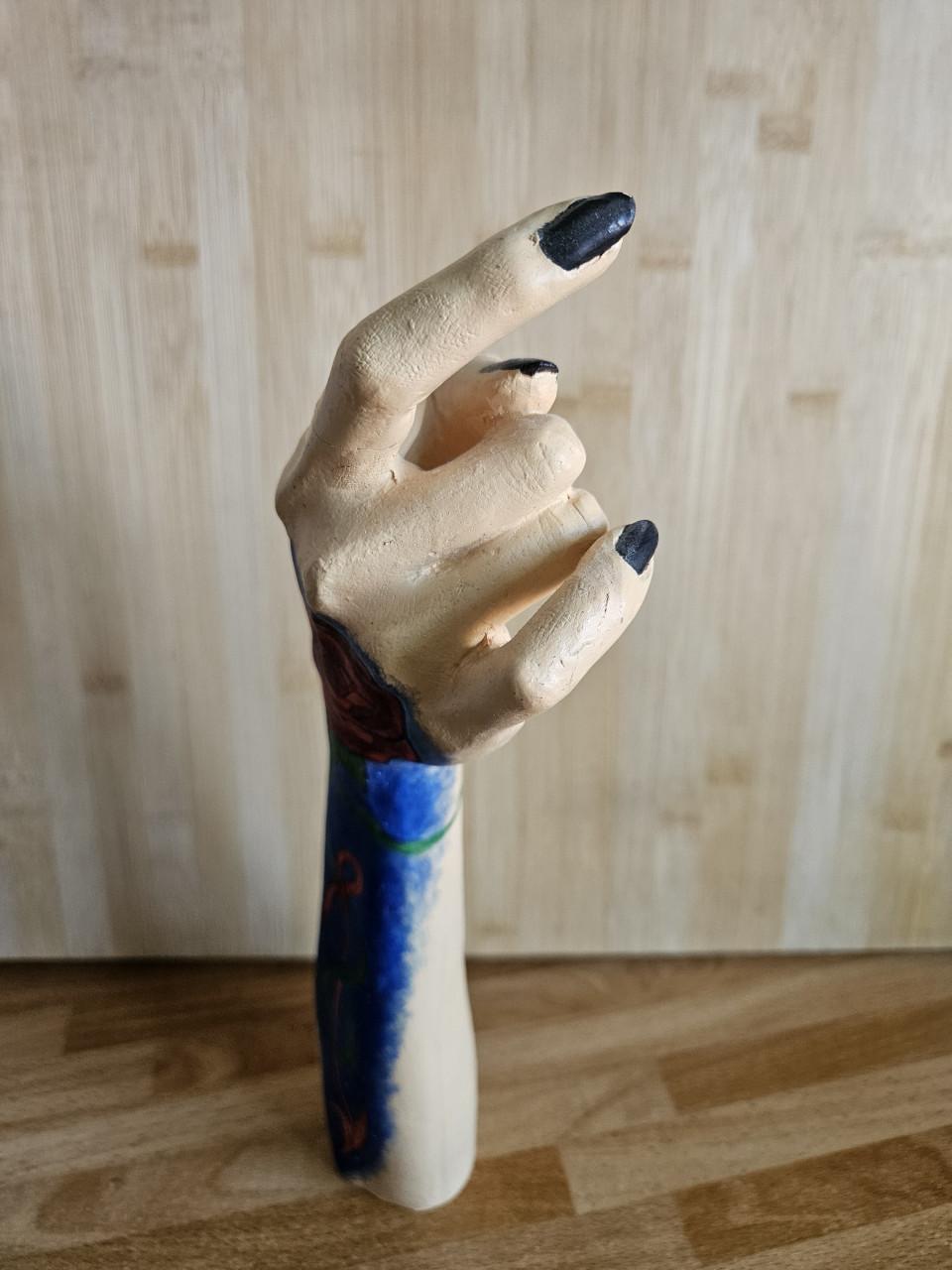 Beschilderde mannequin onderarm