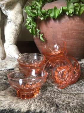 Persglas bowlschaaltjes roze (9)