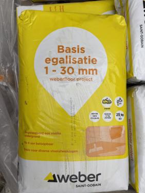 Weber basis egalisatie 9 zakken