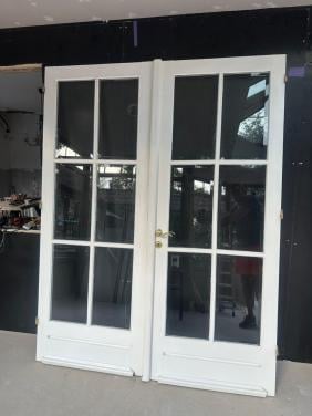 Twee antieke kamerdeuren uit Gents herenhuis