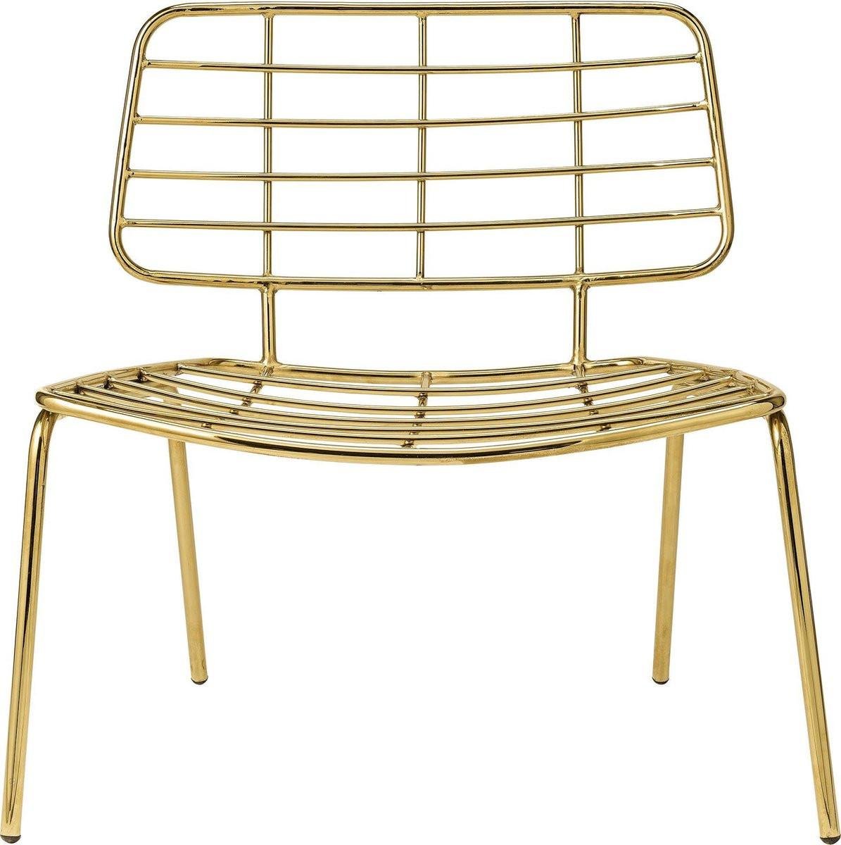 Bloomingville loungestoel messing