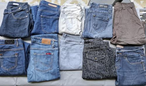 10x dames broek/jeans S pakket