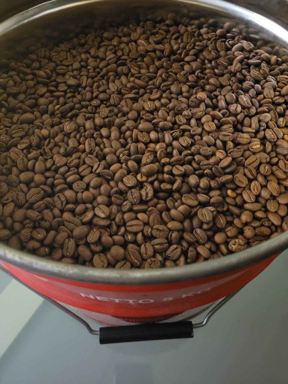 Vers gebrande koffiebonen arabica mix